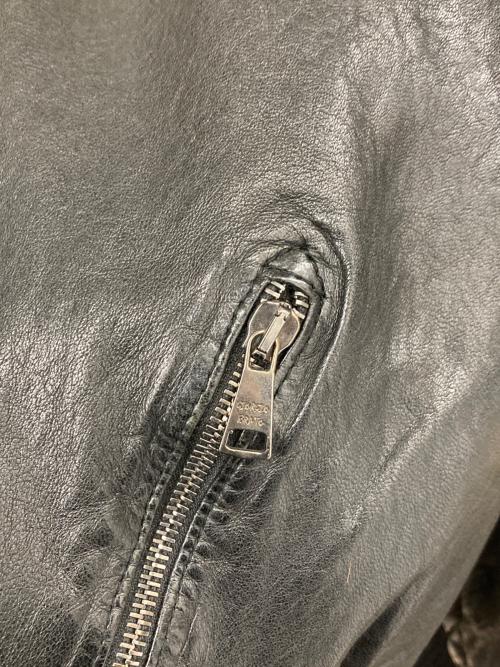 GIORGIO BRATO（ジョルジョブラッド）GIORGIO BRATO (ジョルジョブラッド) カウレザージャケット ブラック サイズ:48の古着・服飾アイテム