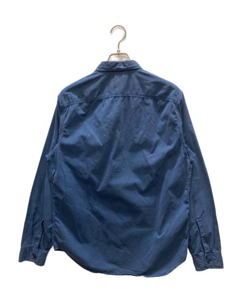 RRL（ダブルアールエル）RRL (ダブルアールエル) ダブルフラップワークシャツ ブルー サイズ:SIZE Mの古着・服飾アイテム