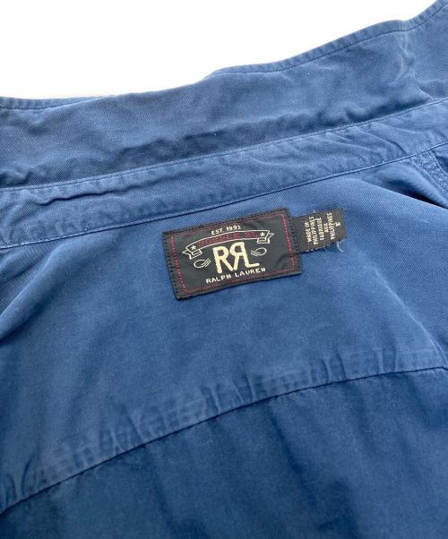 RRL（ダブルアールエル）RRL (ダブルアールエル) ダブルフラップワークシャツ ブルー サイズ:SIZE Mの古着・服飾アイテム