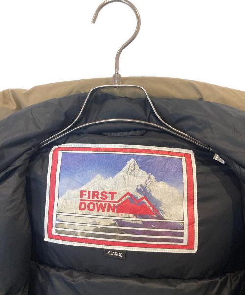FIRST DOWN（ファーストダウン）FIRST DOWN (ファーストダウン) ダウンジャケット　223-1514 ブラウン サイズ: XLの古着・服飾アイテム