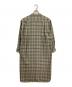 LE GLAZIK (ル グラジック) ウールチェック バンドカラーシャツワンピース グレー サイズ:36：5000円