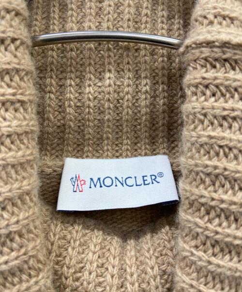 MONCLER（モンクレール）MONCLER (モンクレール) DOLCEVITAロゴウールカシミヤニット ブラウン サイズ:XXSの古着・服飾アイテム