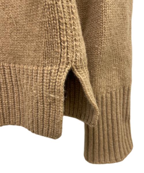 MONCLER（モンクレール）MONCLER (モンクレール) DOLCEVITAロゴウールカシミヤニット ブラウン サイズ:XXSの古着・服飾アイテム