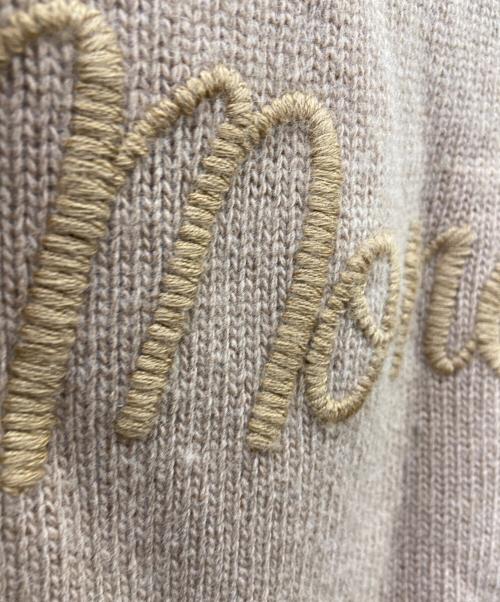 MONCLER（モンクレール）MONCLER (モンクレール) DOLCEVITAロゴウールカシミヤニット ブラウン サイズ:XXSの古着・服飾アイテム