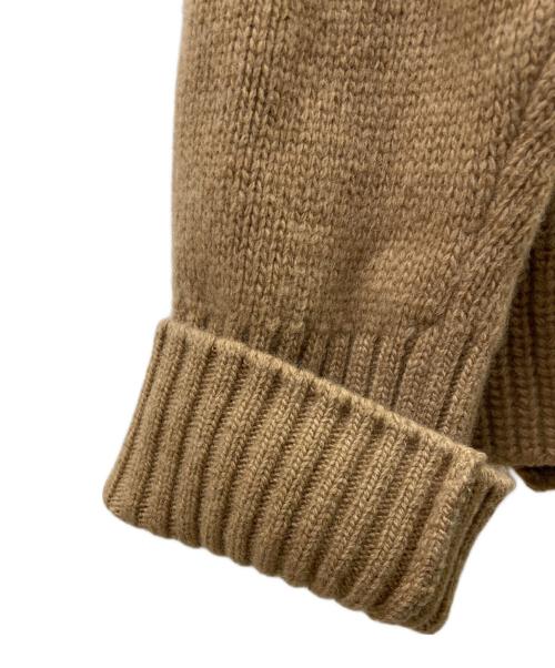 MONCLER（モンクレール）MONCLER (モンクレール) DOLCEVITAロゴウールカシミヤニット ブラウン サイズ:XXSの古着・服飾アイテム