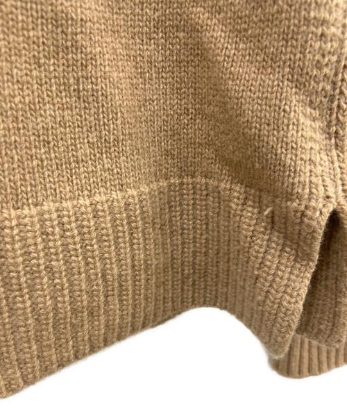 MONCLER（モンクレール）MONCLER (モンクレール) DOLCEVITAロゴウールカシミヤニット ブラウン サイズ:XXSの古着・服飾アイテム