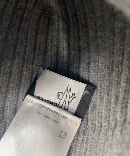 MONCLER（モンクレール）MONCLER (モンクレール) BERRETTO TRICOT カシミヤニット帽 グレーの古着・服飾アイテム
