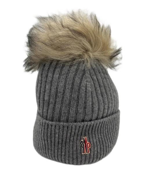 MONCLER（モンクレール）MONCLER (モンクレール) BERRETTO TRICOT カシミヤニット帽 グレーの古着・服飾アイテム