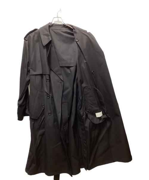 stein（シュタイン）stein (シュタイン) OVERSIZED TRENCH COAT ブラック サイズ:Ｓの古着・服飾アイテム