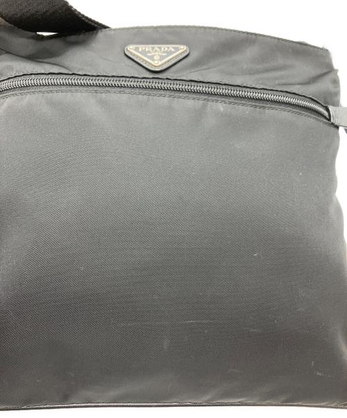 PRADA（プラダ）PRADA (プラダ) ナイロンショルダーバッグ ブラックの古着・服飾アイテム