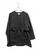ikiイキ）の古着「割繊ウェザーショートコート」｜ブラック