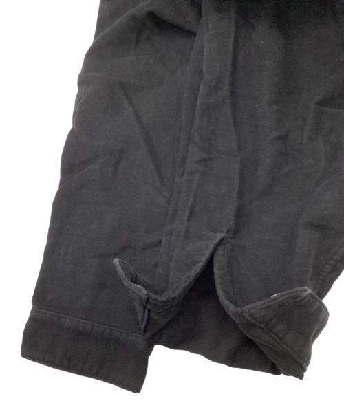 Manual Alphabet（マニュアル アルファベット）MANUAL ALPHABET (マニュアル アルファベット) Cotton Suede Cardigan ブラック サイズ:3の古着・服飾アイテム