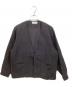 MANUAL ALPHABET（マニュアル アルファベット）の古着「Cotton Suede Cardigan」｜ブラック
