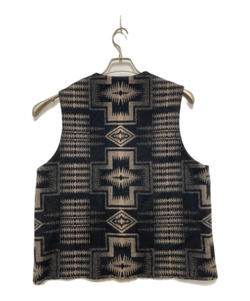 WILD LIFE TAILOR Adam et ROPE（ワイルドライフテーラーアダム エ ロペ）WILD LIFE TAILOR Adam et ROPE (ワイルドライフテーラーアダム エ ロペ) PENDLETON (ペンドルトン) 総柄ベスト ブラック サイズ:Ⅿの古着・服飾アイテム