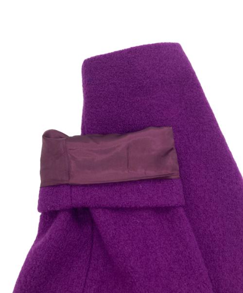 journal standard L'essage（ジャーナルスタンダード レサージュ）journal standard L'essage (ジャーナルスタンダード レサージュ) ピュアウールブークレコート パープル サイズ:SIZE 38の古着・服飾アイテム