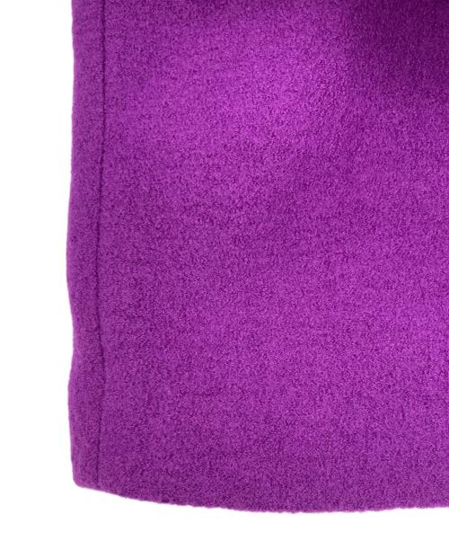 journal standard L'essage（ジャーナルスタンダード レサージュ）journal standard L'essage (ジャーナルスタンダード レサージュ) ピュアウールブークレコート パープル サイズ:SIZE 38の古着・服飾アイテム