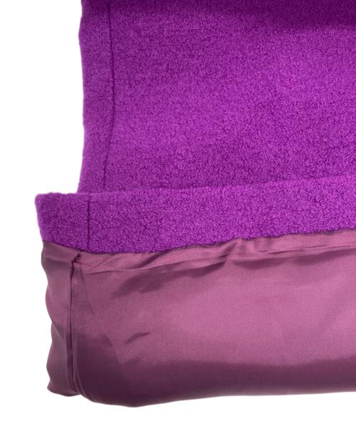 journal standard L'essage（ジャーナルスタンダード レサージュ）journal standard L'essage (ジャーナルスタンダード レサージュ) ピュアウールブークレコート パープル サイズ:SIZE 38の古着・服飾アイテム