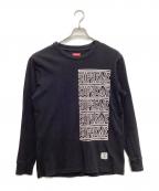 SUPREMEシュプリーム）の古着「Stacked L/S TOP」｜ブラック