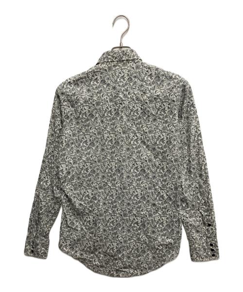 Saint Laurent Paris（サンローランパリ）Saint Laurent Paris (サンローランパリ) 総柄シャツ グレー サイズ:Mの古着・服飾アイテム