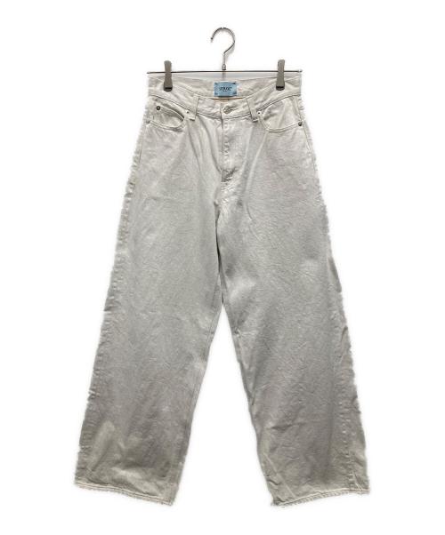 SERGE de bleu（サージ デ ブルー）SERGE de bleu (サージ デ ブルー) KHUFU3 ワイドデニムパンツ アイボリー サイズ:25の古着・服飾アイテム