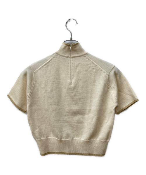 Christian Dior（クリスチャン ディオール）Christian Dior (クリスチャン ディオール) ハイネック半袖ニット アイボリー サイズ:Ⅿの古着・服飾アイテム