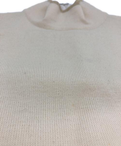 Christian Dior（クリスチャン ディオール）Christian Dior (クリスチャン ディオール) ハイネック半袖ニット アイボリー サイズ:Ⅿの古着・服飾アイテム