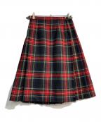 O'NEIL OF DUBLIN×RAY BEAMSオニールオブダブリン×レイ ビームス）の古着「チェック柄ラップスカート」｜レッド×ブラック
