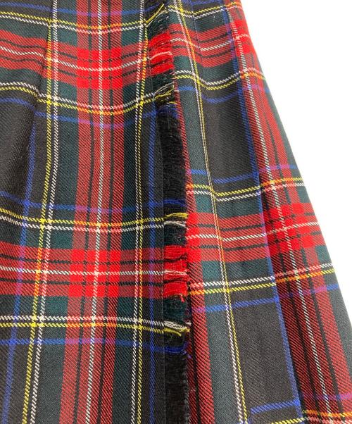 O'NEIL OF DUBLIN（オニールオブダブリン）O'NEIL OF DUBLIN (オニールオブダブリン) RAY BEAMS (レイ ビームス) チェック柄ラップスカート レッド×ブラック サイズ:US8の古着・服飾アイテム