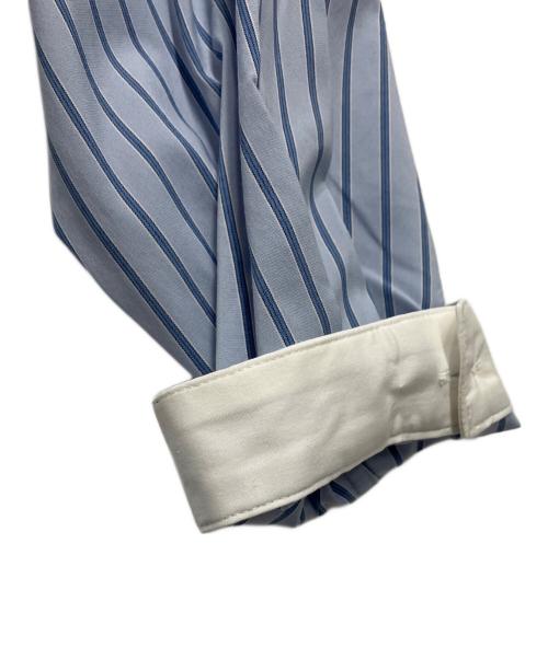 LACOSTE（ラコステ）LACOSTE (ラコステ) バンドカラーシャツドレス ブルー サイズ:38の古着・服飾アイテム