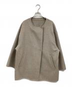 SLOBE IENAスローブ イエナ）の古着「HAMILTONダブルフェイスウールショートコクーンコート」｜ベージュ