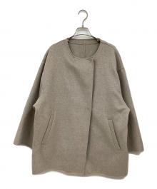 SLOBE IENA（スローブ イエナ）の古着「HAMILTONダブルフェイスウールショートコクーンコート」｜ベージュ