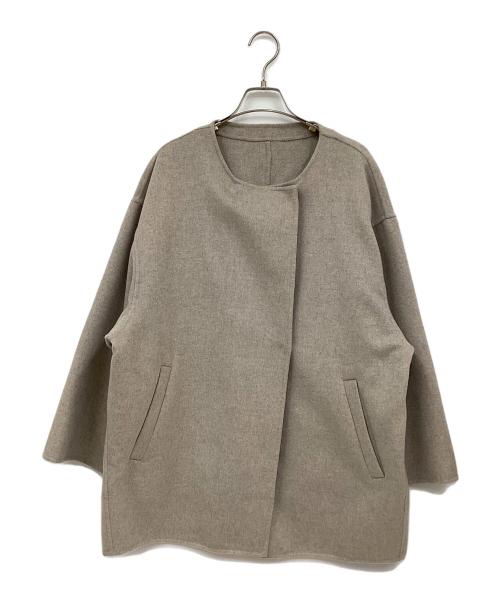 SLOBE IENA（スローブ イエナ）SLOBE IENA (スローブ イエナ) HAMILTONダブルフェイスウールショートコクーンコート ベージュ サイズ:FREEの古着・服飾アイテム