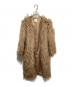 Ameri（アメリ）の古着「TEDDY LONG FUR COAT/フェイクファーコート」｜ブラウン