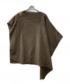 ZARAザラ）の古着「ZW COLLECTION CAPE WITH WOOL AND CLASP DETAIL」｜ブラウン