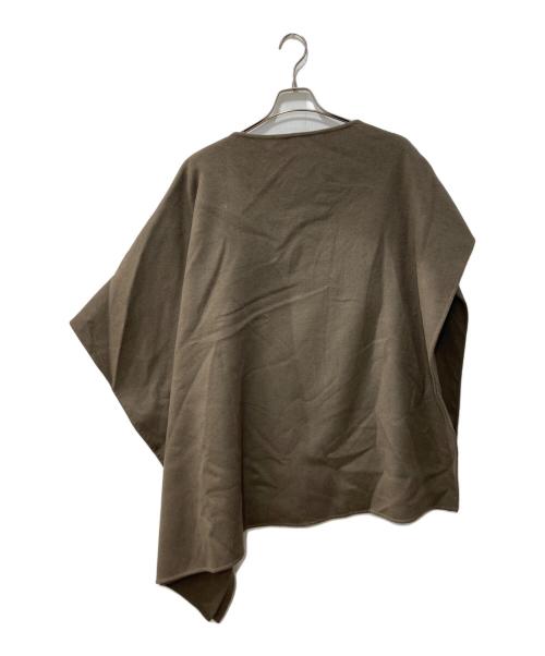 ZARA（ザラ）ZARA (ザラ) ZW COLLECTION CAPE WITH WOOL AND CLASP DETAIL ブラウン サイズ:M 未使用品の古着・服飾アイテム