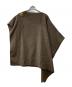 ZARA（ザラ）の古着「ZW COLLECTION CAPE WITH WOOL AND CLASP DETAIL」｜ブラウン