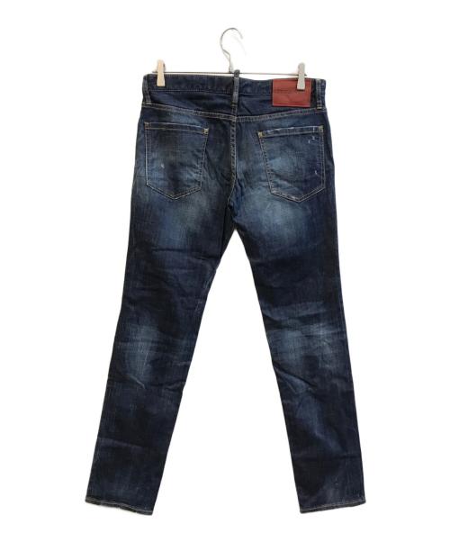 DSQUARED2（ディースクエアード）DSQUARED2 (ディースクエアード) Slim Jean　S71LB0173 インディゴ サイズ:48の古着・服飾アイテム