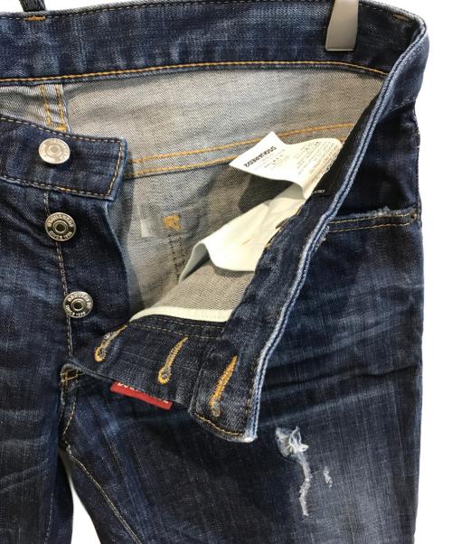 DSQUARED2（ディースクエアード）DSQUARED2 (ディースクエアード) Slim Jean　S71LB0173 インディゴ サイズ:48の古着・服飾アイテム