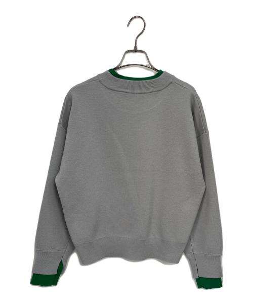 LE CERCLE par rope'（ル セルクル パー ロペ）LE CERCLE par rope' (ル セルクル パー ロペ) レイヤード風スウェットライクニットプルオーバー グレー サイズ:Fの古着・服飾アイテム