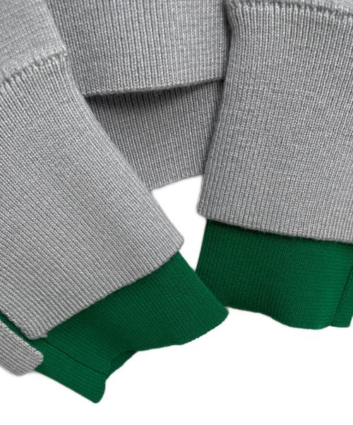 LE CERCLE par rope'（ル セルクル パー ロペ）LE CERCLE par rope' (ル セルクル パー ロペ) レイヤード風スウェットライクニットプルオーバー グレー サイズ:Fの古着・服飾アイテム