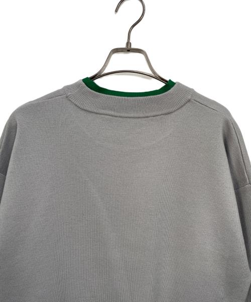 LE CERCLE par rope'（ル セルクル パー ロペ）LE CERCLE par rope' (ル セルクル パー ロペ) レイヤード風スウェットライクニットプルオーバー グレー サイズ:Fの古着・服飾アイテム