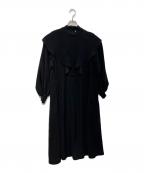 ENFOLDエンフォルド）の古着「WIDE-FLARE DRESS　300GA733-1690」｜ブラック