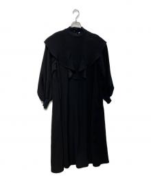 ENFOLD（エンフォルド）の古着「WIDE-FLARE DRESS　300GA733-1690」｜ブラック