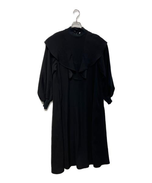 ENFOLD（エンフォルド）ENFOLD (エンフォルド) WIDE-FLARE DRESS　300GA733-1690 ブラック サイズ:36の古着・服飾アイテム