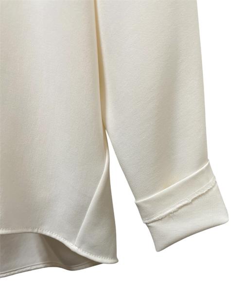 MUSE de Deuxieme Classe（ミューズ ドゥーズィエム クラス）MUSE de Deuxieme Classe (ミューズ ドゥーズィエム クラス) トリアセジョーゼット Vネック プルオーバー ホワイト サイズ:freeの古着・服飾アイテム