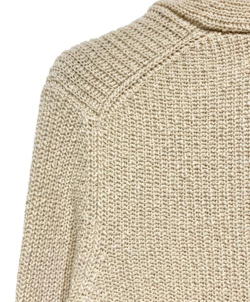 BRUNELLO CUCINELLI（ブルネロクチネリ）BRUNELLO CUCINELLI (ブルネロクチネリ) コットンリネンショールカラーカーディガン ベージュ サイズ:46の古着・服飾アイテム