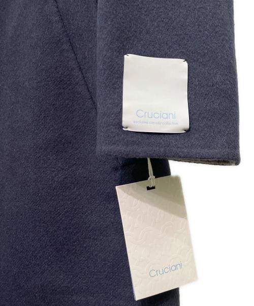 Cruciani（クルチアーニ）Cruciani (クルチアーニ) カシミヤチェスターコート ネイビー サイズ:44の古着・服飾アイテム