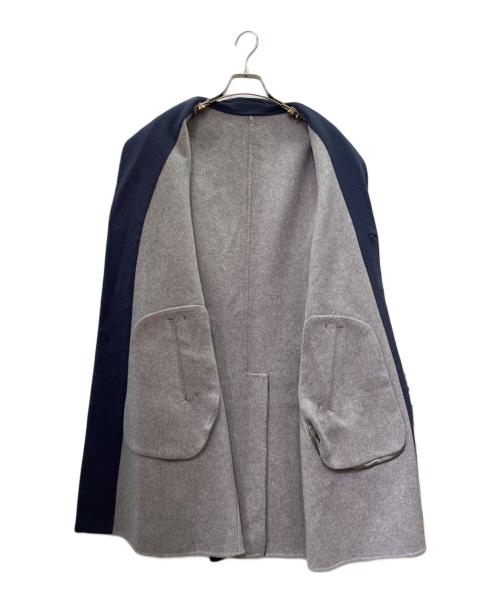 Cruciani（クルチアーニ）Cruciani (クルチアーニ) カシミヤチェスターコート ネイビー サイズ:44の古着・服飾アイテム
