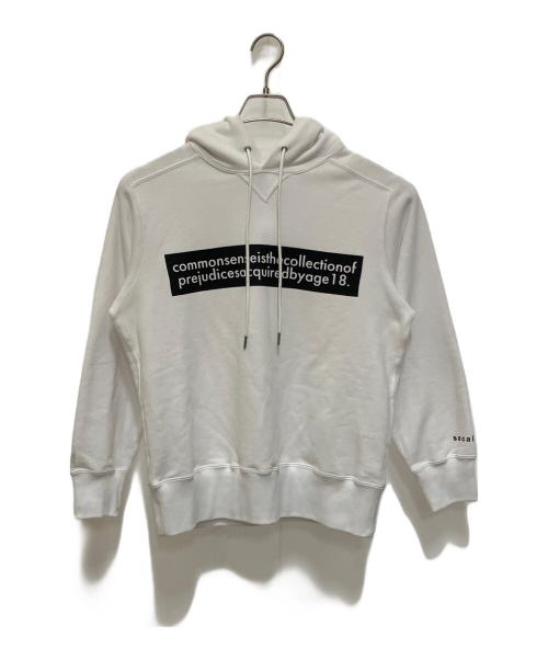 sacai（サカイ）sacai (サカイ) プルオーバーパーカー ホワイト サイズ:SIZE 0の古着・服飾アイテム