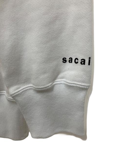 sacai（サカイ）sacai (サカイ) プルオーバーパーカー ホワイト サイズ:SIZE 0の古着・服飾アイテム